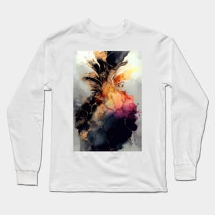 Sweet Pineapple - Abstract Alcohol Ink Resin Art Long Sleeve T-Shirt